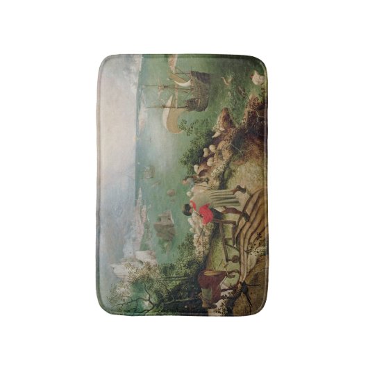 Landschap met de Herfst van Icarus, c.1555 Badmat (Voorkant Verticaal)