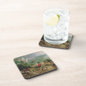 Landschap met de Herfst van Icarus, c.1555 Bier Onderzetter (Rechterzijde)