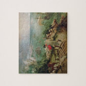 Landschap met de Herfst van Icarus, c.1555 Legpuzzel (Verticaal)