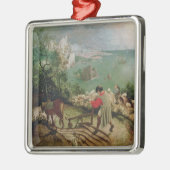 Landschap met de Herfst van Icarus, c.1555 Metalen Ornament (Links)