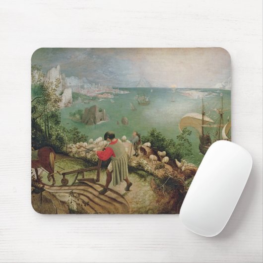 Landschap met de Herfst van Icarus, c.1555 Muismat (Met muis)