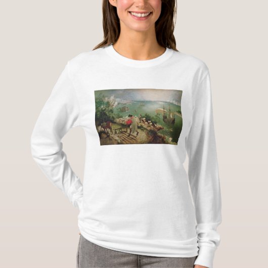 Landschap met de Herfst van Icarus, c.1555 T-shirt (Voorkant)