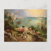 Landschap met de Herfst van Icarus door P. Bruegel Feestdagenkaart (Voorkant)