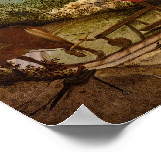 Landschap met de Herfst van Icarus door P. Bruegel Poster (Hoek)