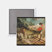 Landschap met de Herfst van Icarus Magneet (Voorkant / Achterkant)