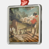 Landschap met de Herfst van Icarus Metalen Ornament (Links)
