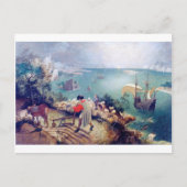 Landschap met de Herfst van Icarus, Pieter Bruegel Briefkaart (Voorkant)