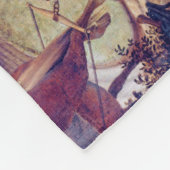 Landschap met de Herfst van Icarus, Pieter Bruegel Fleece Deken (Hoek)