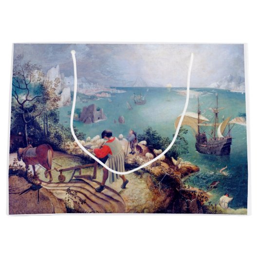 Landschap met de Herfst van Icarus, Pieter Bruegel Groot Cadeauzakje (Voorkant)