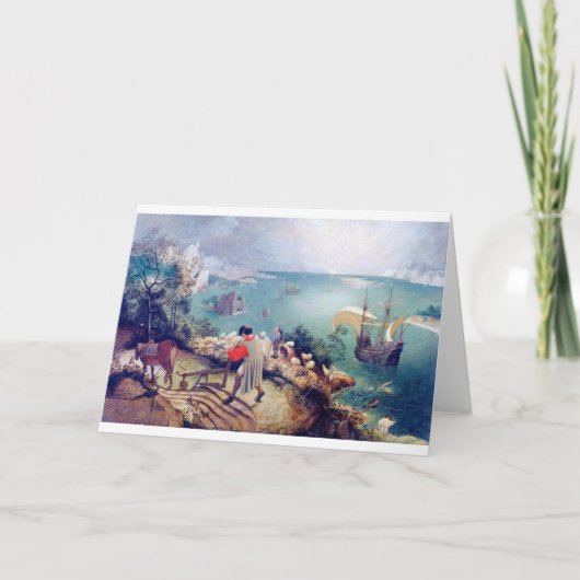 Landschap met de Herfst van Icarus, Pieter Bruegel Kaart (Voorkant)