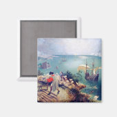 Landschap met de Herfst van Icarus, Pieter Bruegel Magneet (Voorkant / Achterkant)