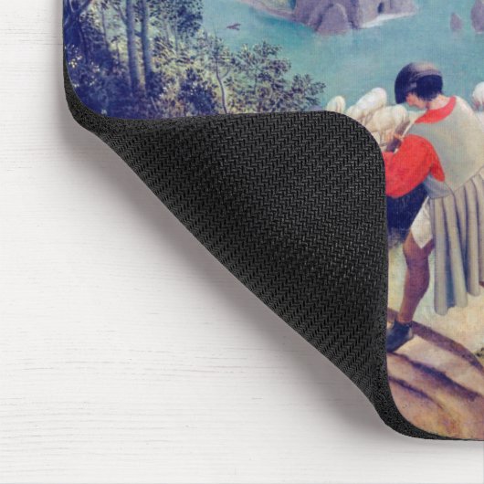 Landschap met de Herfst van Icarus, Pieter Bruegel Muismat (Hoek)