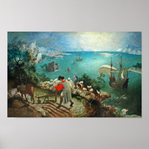 Landschap met de Herfst van Icarus Pieter Bruegel Poster