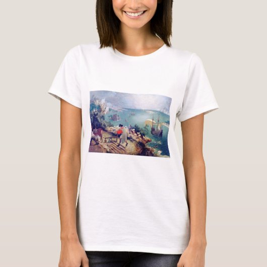 Landschap met de Herfst van Icarus, Pieter Bruegel T-shirt (Voorkant)