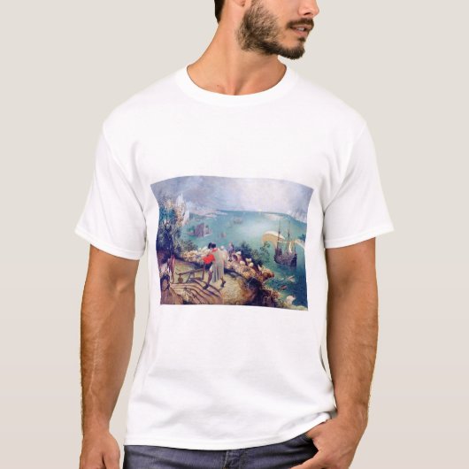 Landschap met de Herfst van Icarus, Pieter Bruegel T-shirt (Voorkant)