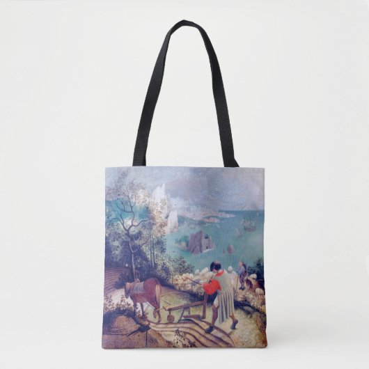 Landschap met de Herfst van Icarus, Pieter Bruegel Tote Bag (Voorkant)