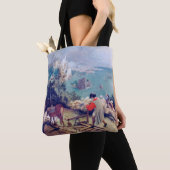 Landschap met de Herfst van Icarus, Pieter Bruegel Tote Bag (Dichtbij)