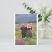 landschap met de kurdische familie briefkaart (Staand voorkant)