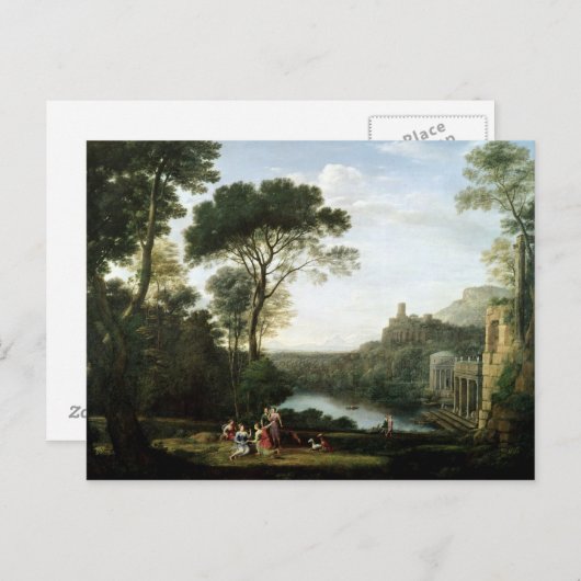 Landschap met de Nymph Egeria Briefkaart (Voorkant / Achterkant)