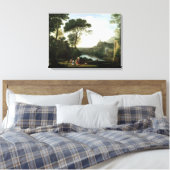 Landschap met de Nymph Egeria Canvas Afdruk (Insitu (Slaapkamer))