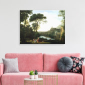 Landschap met de Nymph Egeria Canvas Afdruk (Insitu (Woonkamer))