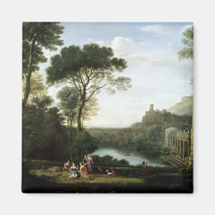 Landschap met de Nymph Egeria Magneet