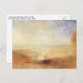 Landschap met de verre rivierbaai van Joseph Turne Briefkaart (Voorkant / Achterkant)
