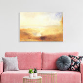 Landschap met de verre rivierbaai van Joseph Turne Canvas Afdruk (Insitu (Woonkamer))