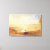 Landschap met de verre rivierbaai van Joseph Turne Canvas Afdruk (Voorkant)