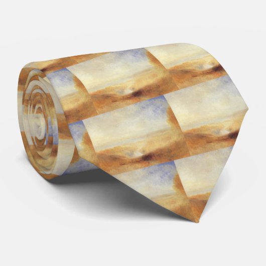 Landschap met de verre rivierbaai van Joseph Turne Stropdas (Opgerold)