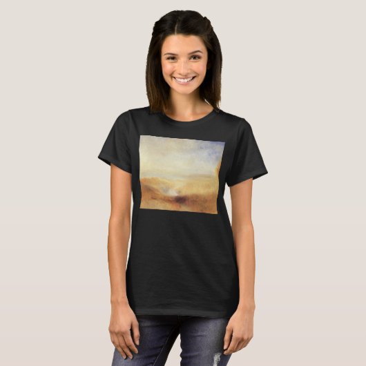 Landschap met de verre rivierbaai van Joseph Turne T-shirt (Voorkant volledig)