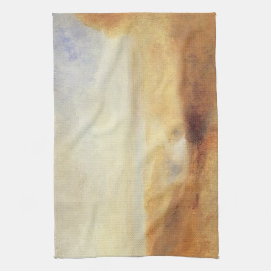 Landschap met de verre rivierbaai van Joseph Turne Theedoek (Verticaal)