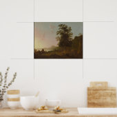 Landschap met de vlucht naar Egypte Poster (Keuken)