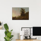 Landschap met de vlucht naar Egypte Poster (Thuiskantoor)