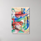 Landschap met dieren canvas afdruk (Voorkant)