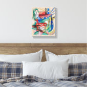 Landschap met Dieren Canvas Afdruk (Insitu (Slaapkamer))