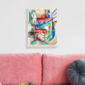 Landschap met Dieren Canvas Afdruk (Insitu (Woonkamer))