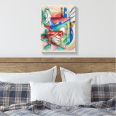 Landschap met Dieren Canvas Afdruk (Insitu (Slaapkamer))