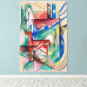 Landschap met dieren canvas afdruk (Insitu (Houten vloer))