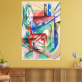 Landschap met dieren canvas afdruk (Insitu (Woonkamer))