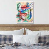 Landschap met Dieren Canvas Afdruk (Insitu (Slaapkamer))