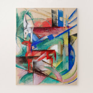 Landschap met dieren door Franz Marc Legpuzzel