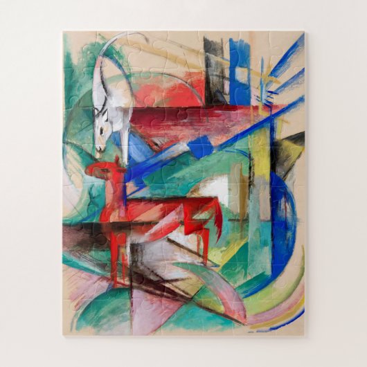 Landschap met dieren door Franz Marc Legpuzzel (Verticaal)