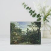 Landschap met Diogenes, 1648 Briefkaart (Staand voorkant)