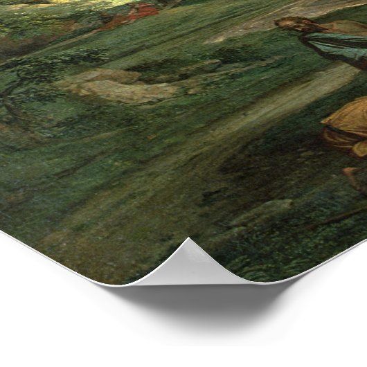 Landschap met Diogenes, 1648 Poster (Hoek)