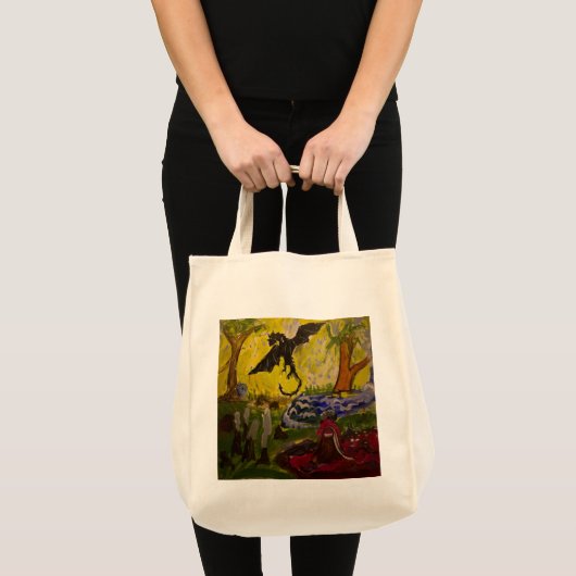 Landschap met Dragon van Genevieve & John Tote Bag (Voorkant (product))
