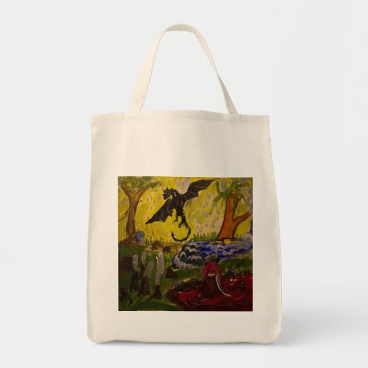Landschap met Dragon van Genevieve & John Tote Bag (Voorkant)
