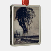 Landschap met drie bomen, 1850 metalen ornament (Rechts)