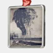 Landschap met drie bomen, 1850 metalen ornament (Links)