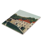 Landschap met een Arch en Drie Houses, 1907 (olie Tegeltje (Zijkant)